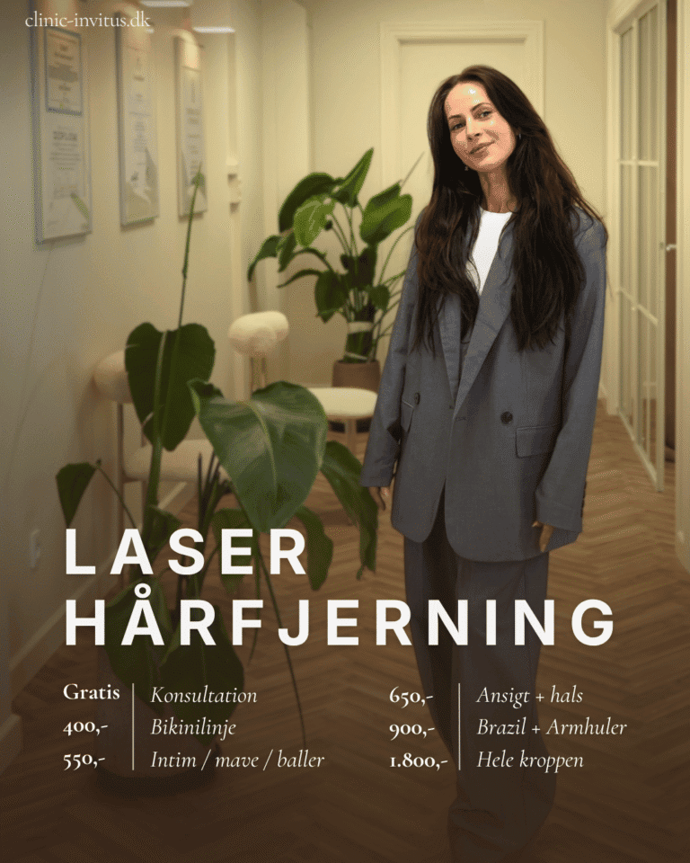 Meta-annonce med prisliste på laser hårfjerning